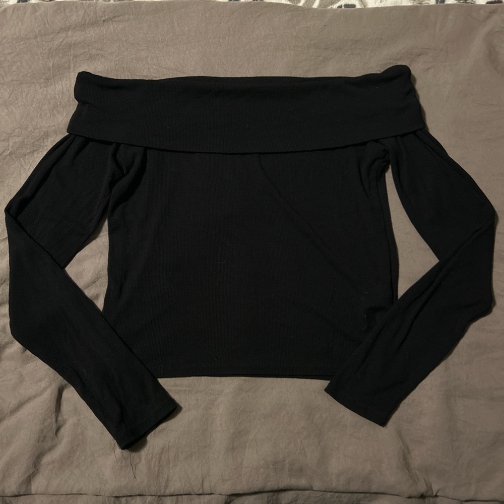 Cotton On Black Off-Shoulder Top